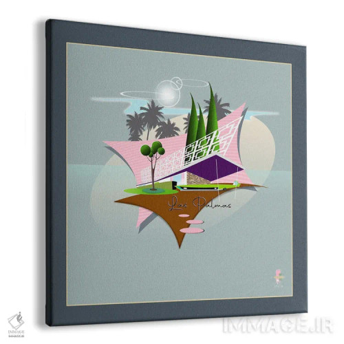 تابلو مدرن لاس پالماس اثر جفری کولیسون - نمای پرسپکتیو محصول