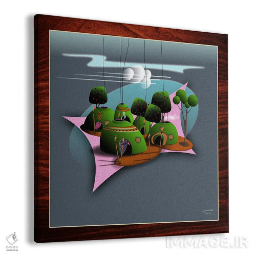 تابلو مدرن متصل اثر جفری کولیسون - نمای پرسپکتیو محصول