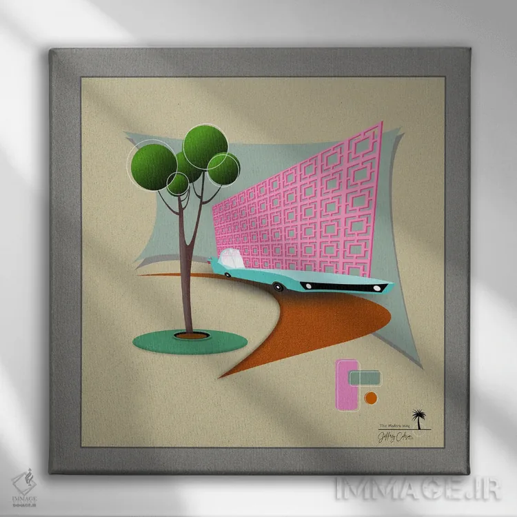 تابلو مدرن روش مدرن اثر جفری کولیسون - نمای روبهرو روی دیوار