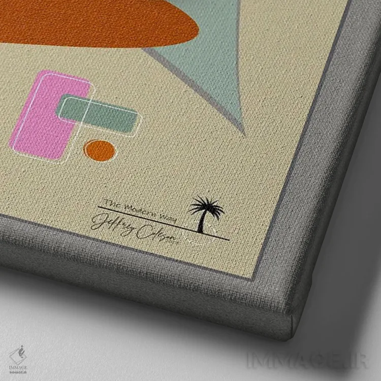 تابلو مدرن روش مدرن اثر جفری کولیسون - نمای نزدیک بافت بوم