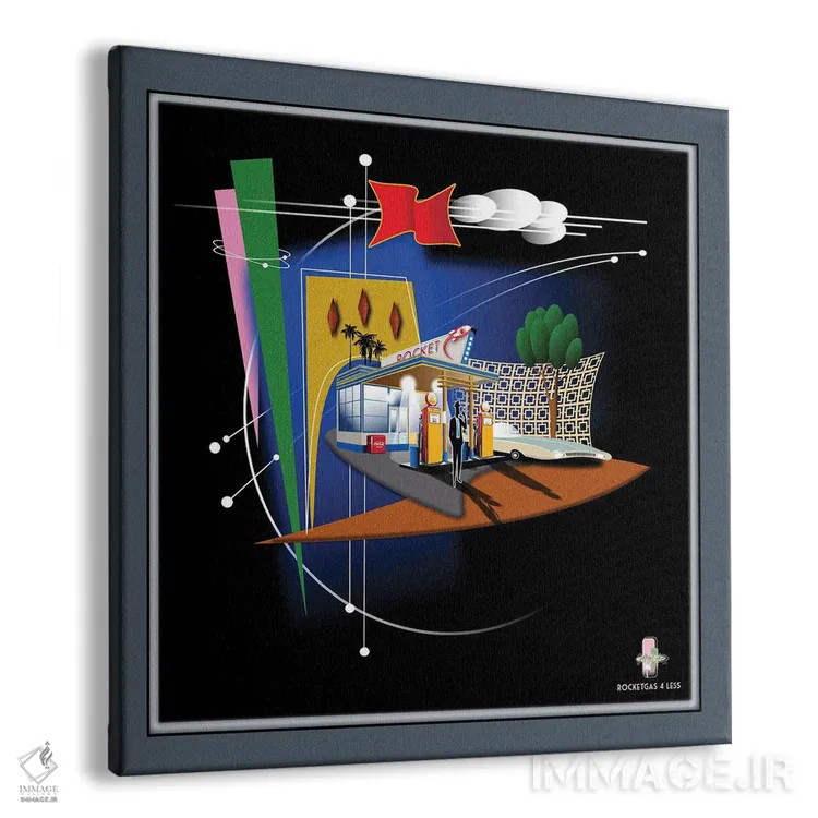 تابلو انتزاعی بنزین موشکی ارزان تر اثر جفری کولیسون - نمای پرسپکتیو محصول