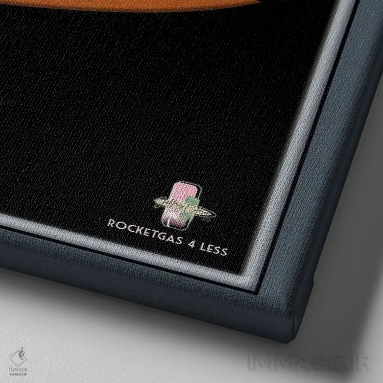 تابلو انتزاعی بنزین موشکی ارزان تر اثر جفری کولیسون - نمای نزدیک بافت بوم