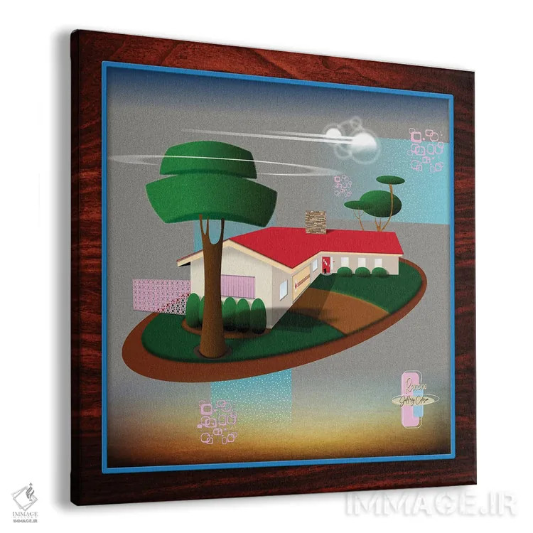 تابلو مدرن رانچو اثر جفری کولیسون - نمای پرسپکتیو محصول