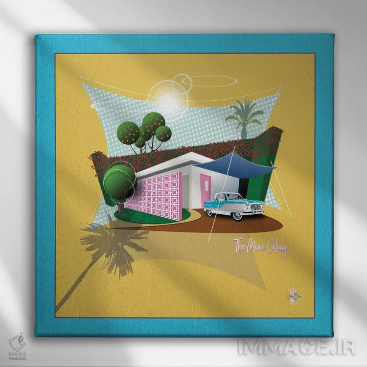 تابلو مدرن کلنی فیلم اثر جفری کولیسون - نمای روبهرو روی دیوار