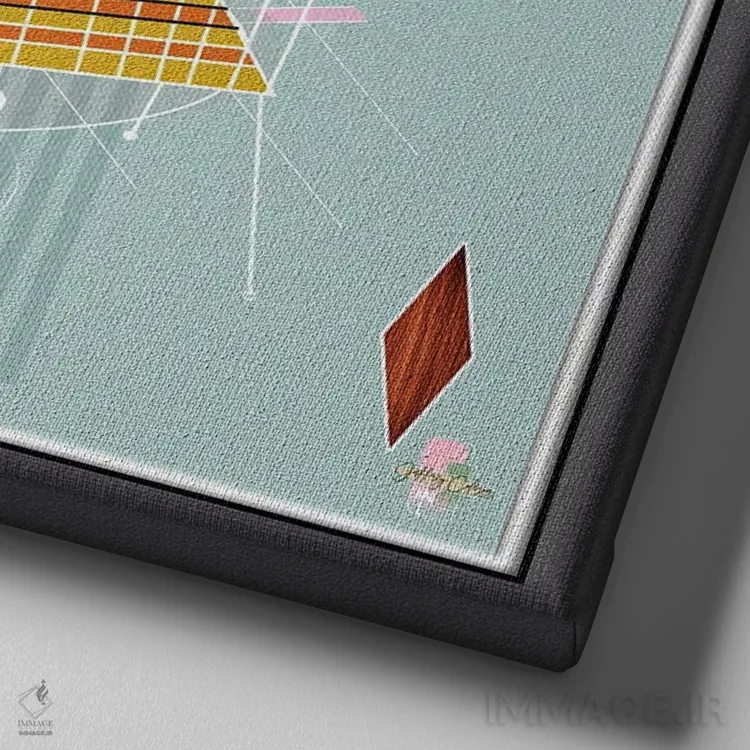 تابلو مدرن نان تست اثر جفری کولیسون - نمای نزدیک بافت بوم