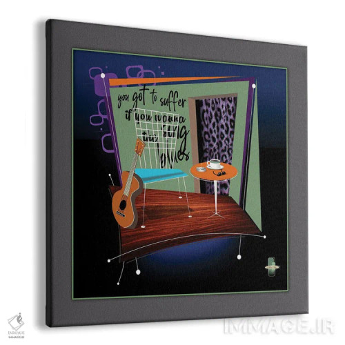 تابلو مدرن اگر می خواهی بلوز بخوانی باید رنج ببری اثر جفری کولیسون - نمای پرسپکتیو محصول