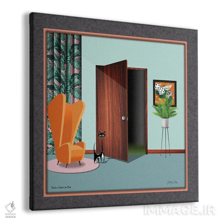 تابلو دکوراتیو وقت زنگ بیدارباش اثر جفری کولیسون - نمای پرسپکتیو محصول