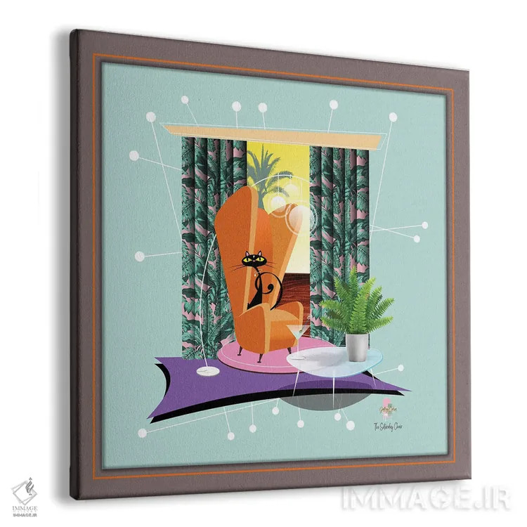 تابلو مدرن صندلی شنبه اثر جفری کولیسون - نمای پرسپکتیو محصول