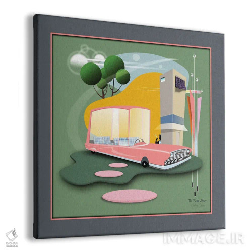 تابلو مدرن واگن خانوادگی اثر جفری کولیسون - نمای پرسپکتیو محصول