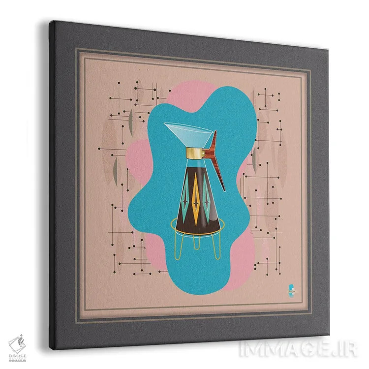 تابلو مدرن کافه اثر جفری کولیسون - نمای پرسپکتیو محصول