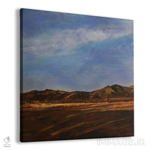 تابلو انتزاعی صاعقه ها اثر جنی لی - نمای پرسپکتیو محصول