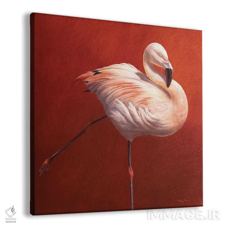 تابلو دکوراتیو پرنده آتشین اثر جرمی پاول - نمای پرسپکتیو محصول