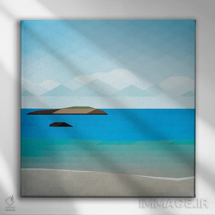 تابلو دکوراتیو آرام بخش اثر جون یونگجین - نمای روبهرو روی دیوار