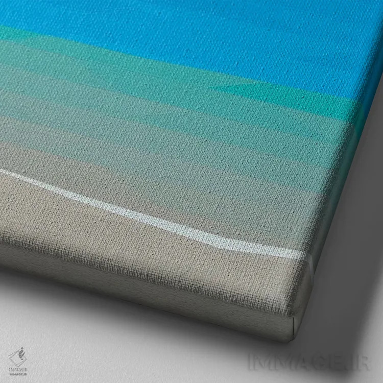 تابلو دکوراتیو آرام بخش اثر جون یونگجین - نمای نزدیک بافت بوم