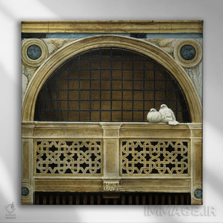 تابلو دکوراتیو دروازه آب اثر جرمی پاول - نمای روبهرو روی دیوار