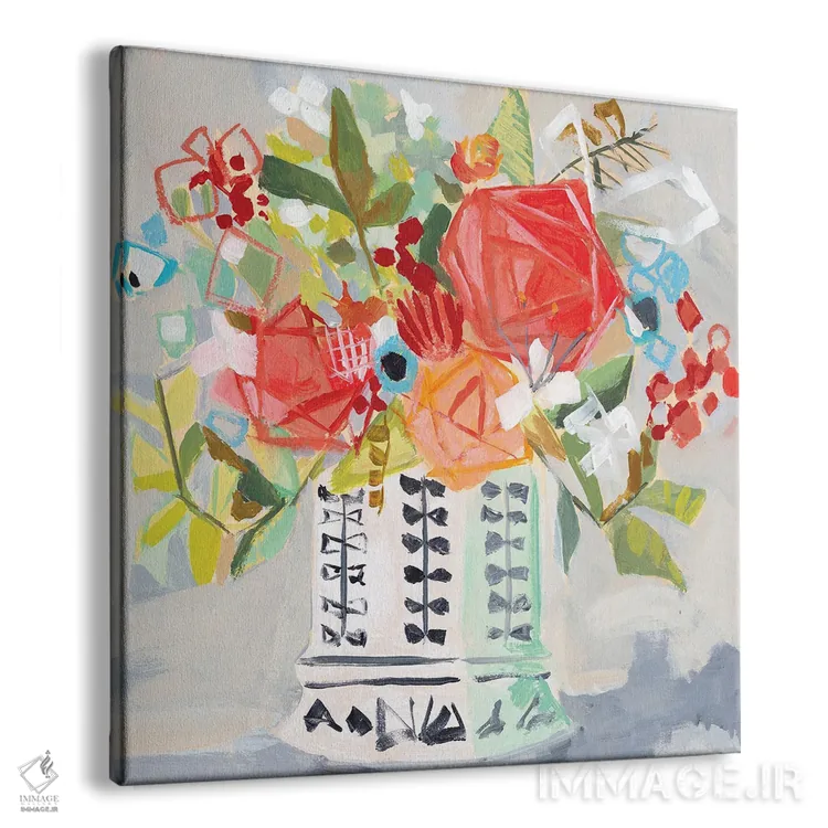 تابلو دکوراتیو دسته گل میراندا اثر جنی وستنهوفر - نمای پرسپکتیو محصول