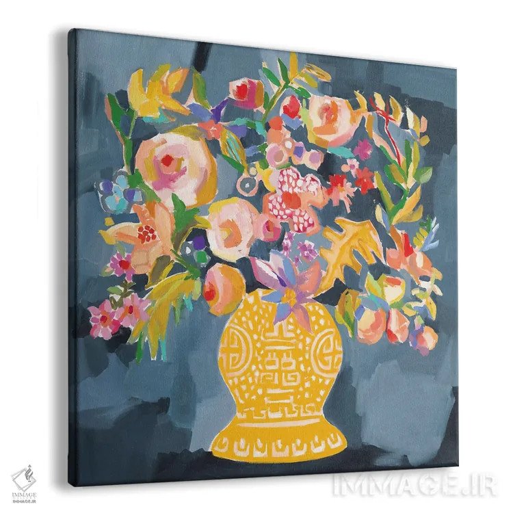 تابلو دکوراتیو دسته گل ایزی اثر جنی وستنهوفر - نمای پرسپکتیو محصول