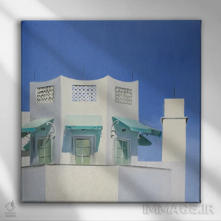 تابلو دکوراتیو ساحل الی اثر جنی وستنهوفر - نمای روبهرو روی دیوار