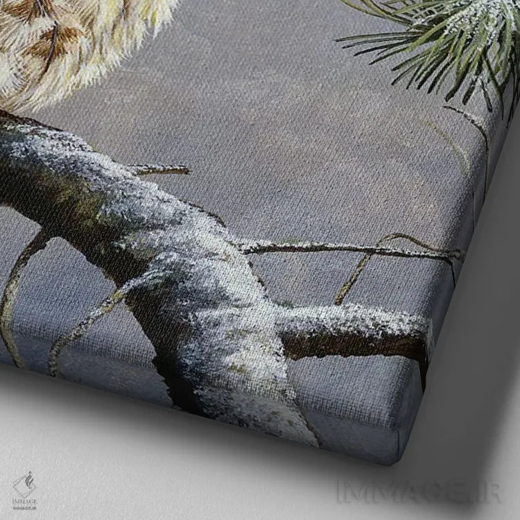 تابلو دکوراتیو نیمه خواب اثر جرمی پاول - نمای نزدیک بافت بوم