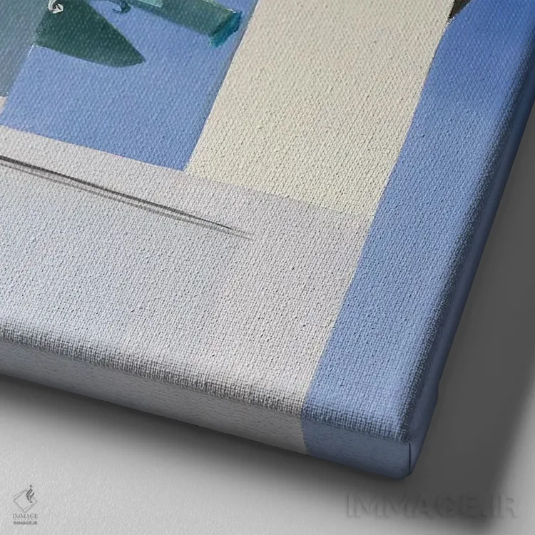 تابلو دکوراتیو ساحل الی اثر جنی وستنهوفر - نمای نزدیک بافت بوم