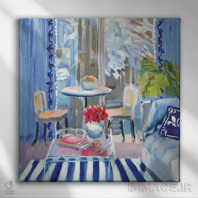 تابلو دکوراتیو غم های احساسی اثر جنی وستنهوفر - نمای روبهرو روی دیوار