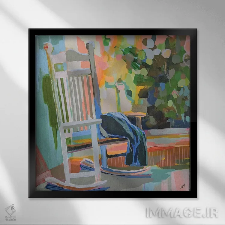 تابلو دکوراتیو کارولینای شمالی اثر جنی وستنهوفر - نمای قابدار مشکی