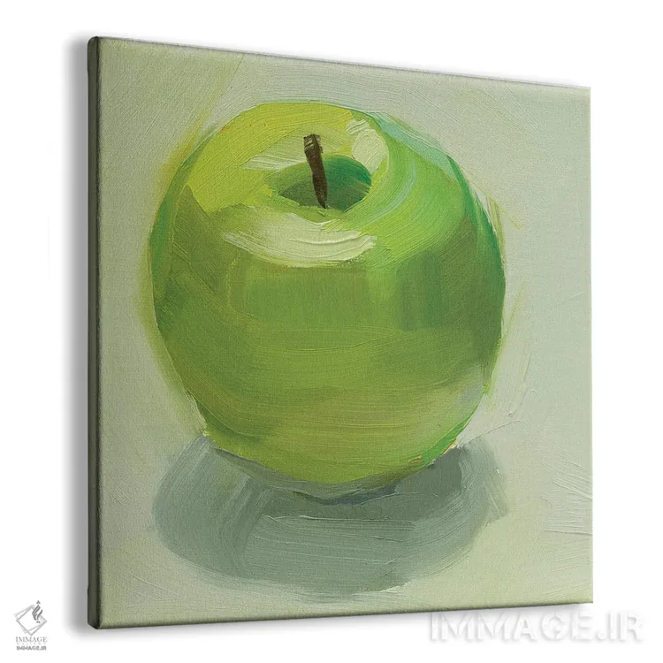 تابلو دکوراتیو سیب سبز اثر جنی وستنهوفر - نمای پرسپکتیو محصول