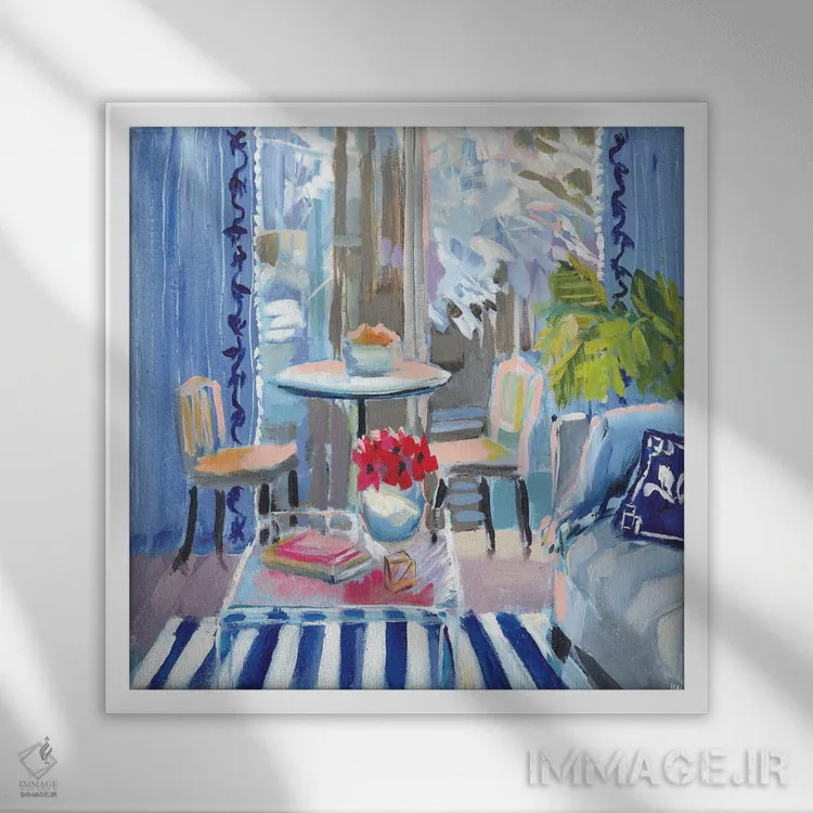 تابلو دکوراتیو غم های احساسی اثر جنی وستنهوفر - نمای قابدار سفید