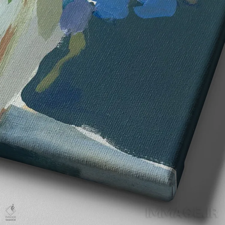 تابلو انتزاعی خوش آمدید اثر جنی وستنهوفر - نمای نزدیک بافت بوم