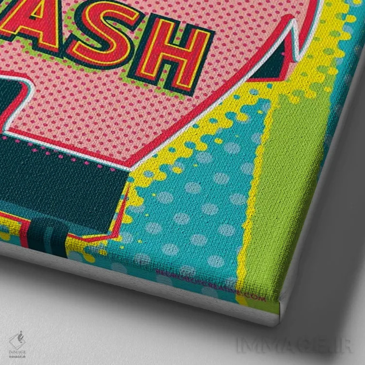 تابلو دکوراتیو کارواش فیل رانچو اثر جیم زانیسر - نمای نزدیک بافت بوم