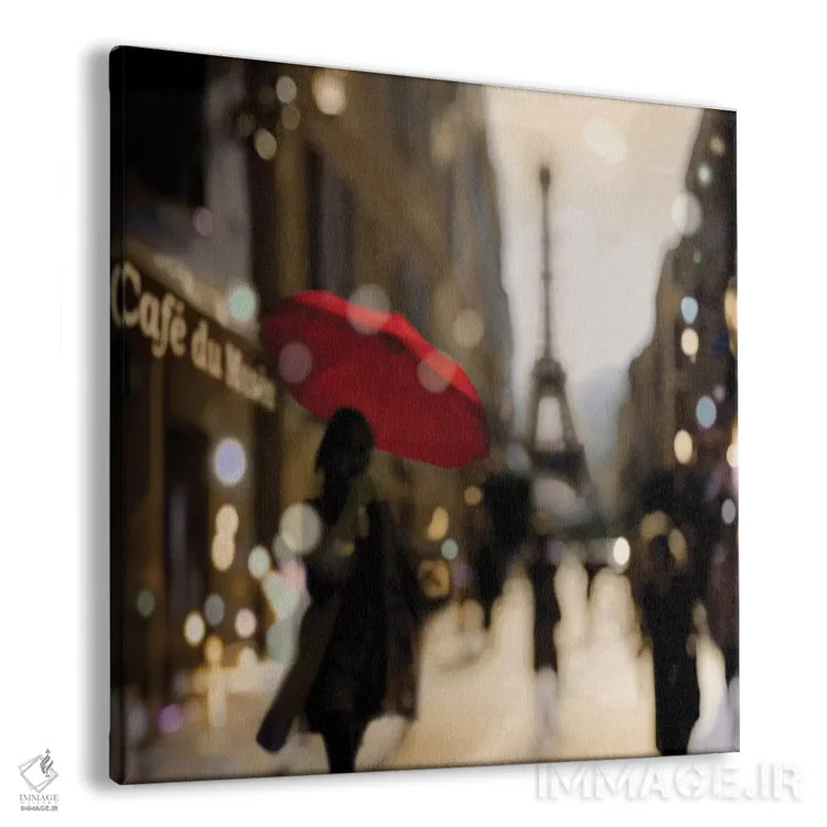 تابلو دکوراتیو گشتی در پاریس اثر کیت کاریگان - نمای پرسپکتیو محصول