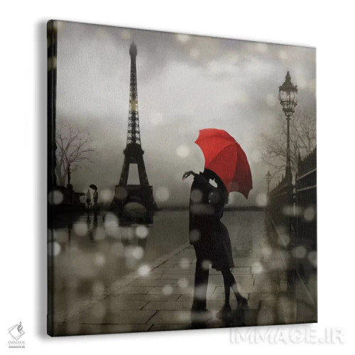 تابلو دکوراتیو عشق در پاریس اثر کیت کاریگان - نمای پرسپکتیو محصول
