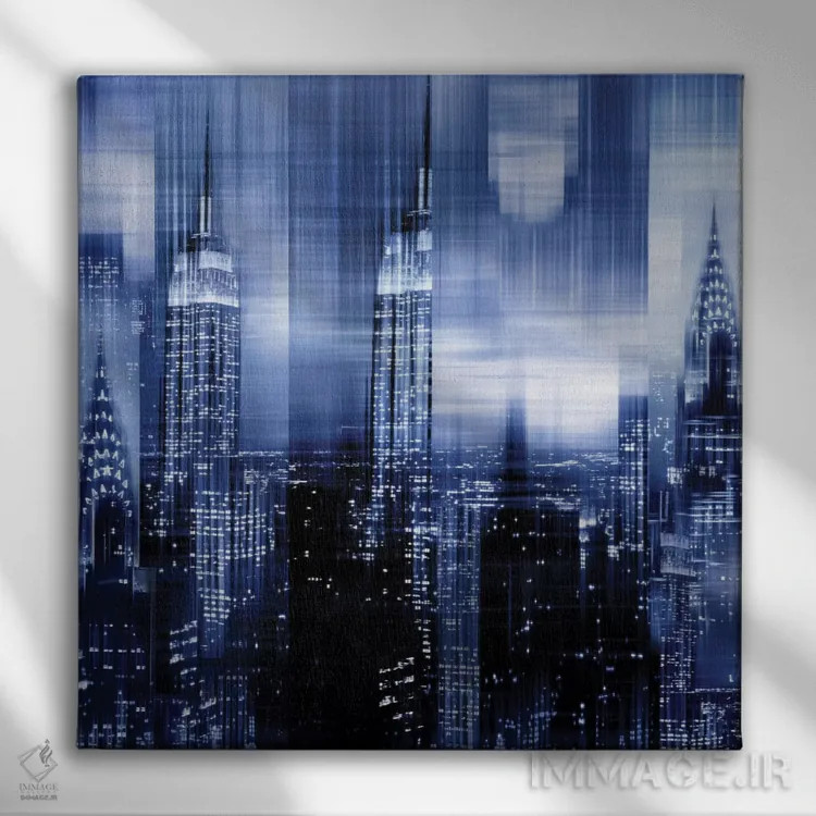 تابلو مدرن نیویورک اثر کیت کاریگان - نمای روبهرو روی دیوار