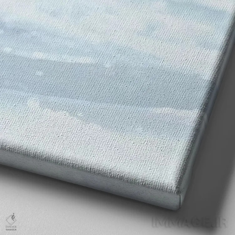 تابلو دکوراتیو بازتاب آرام I اثر کیت کاریگان - نمای نزدیک بافت بوم