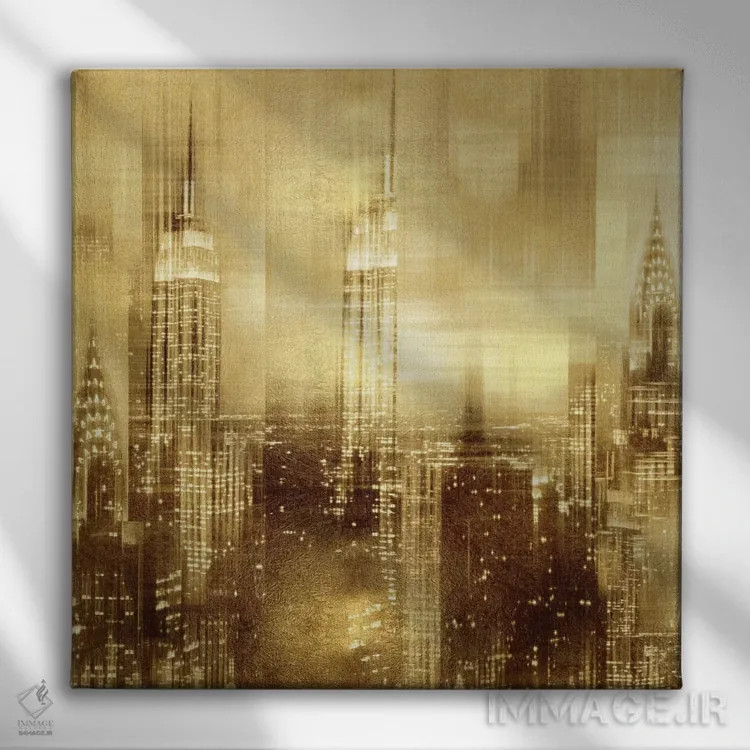 تابلو دکوراتیو نیویورک اثر کیت کاریگان - نمای روبهرو روی دیوار