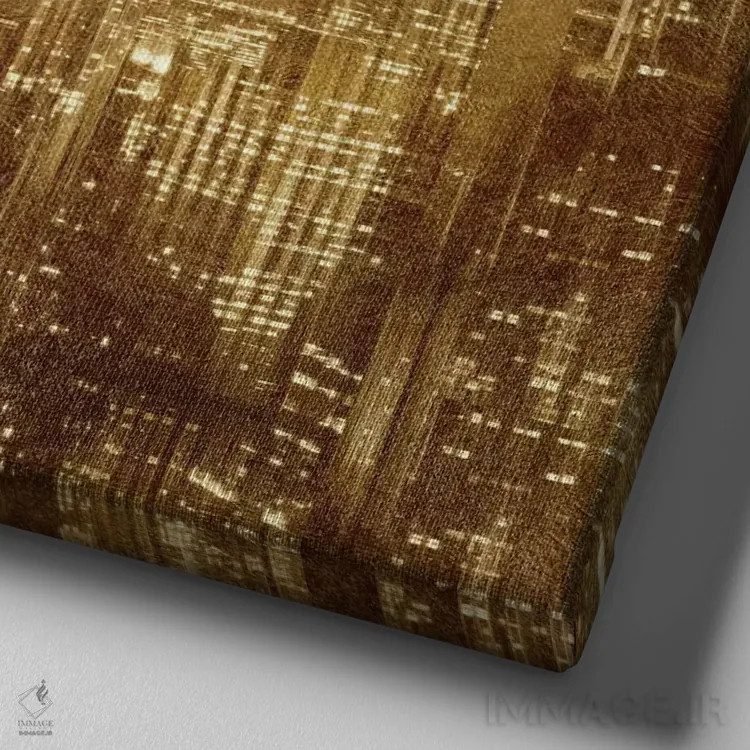 تابلو دکوراتیو نیویورک اثر کیت کاریگان - نمای نزدیک بافت بوم