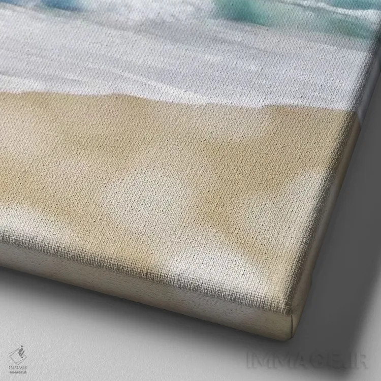 تابلو دکوراتیو بازتاب های اقیانوس I اثر کیت کاریگان - نمای نزدیک بافت بوم