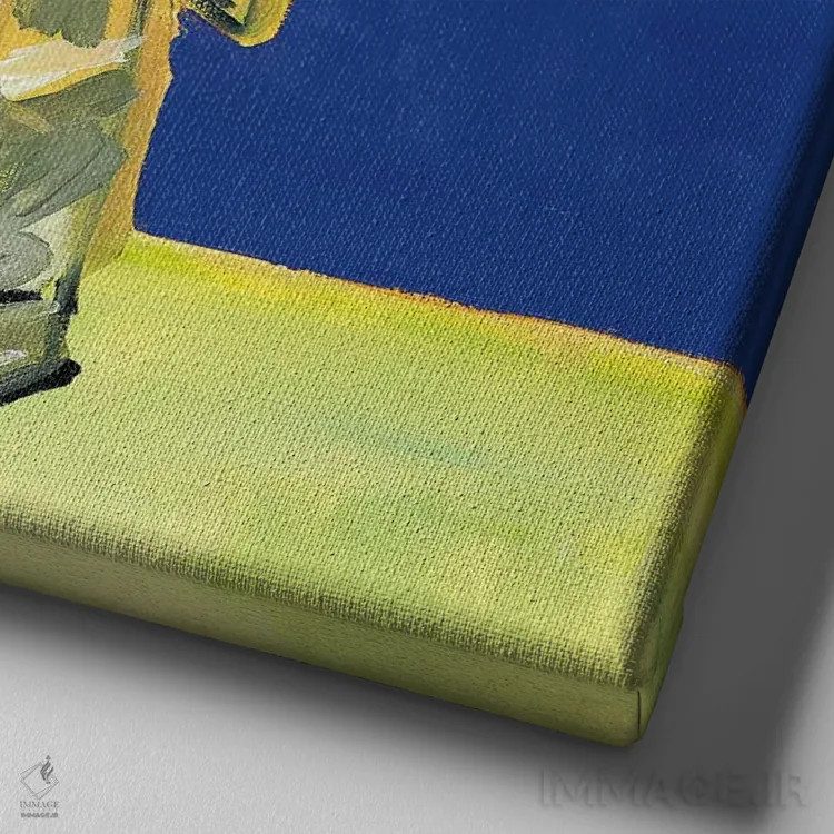 تابلو دکوراتیو مجموعه میز آشپزخانه I اثر کیت رابرتس - نمای نزدیک بافت بوم