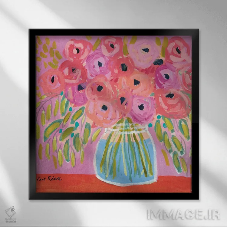 تابلو دکوراتیو درخشش بعدازظهر اثر کیت رابرتس - نمای قابدار مشکی