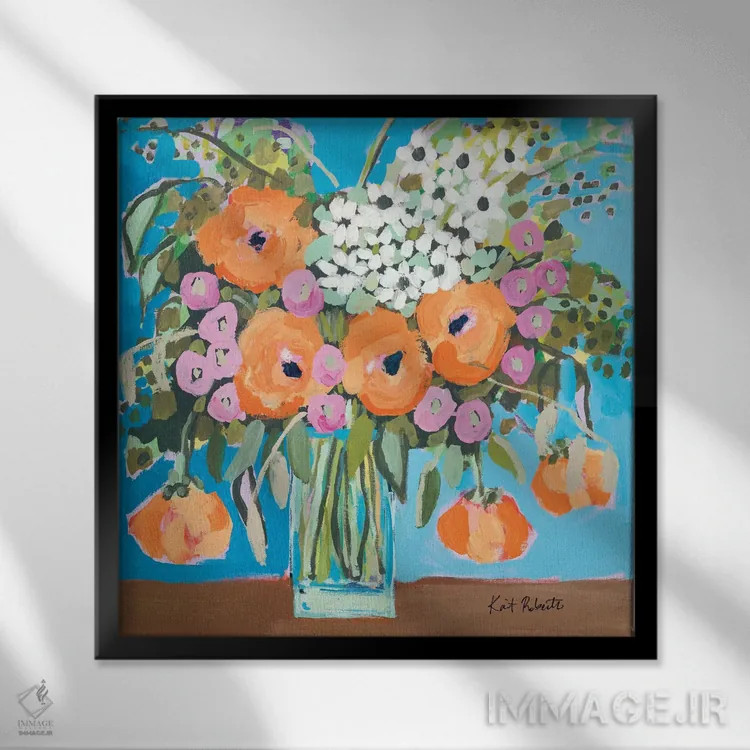 تابلو دکوراتیو متفکر اثر کیت رابرتس - نمای قابدار مشکی