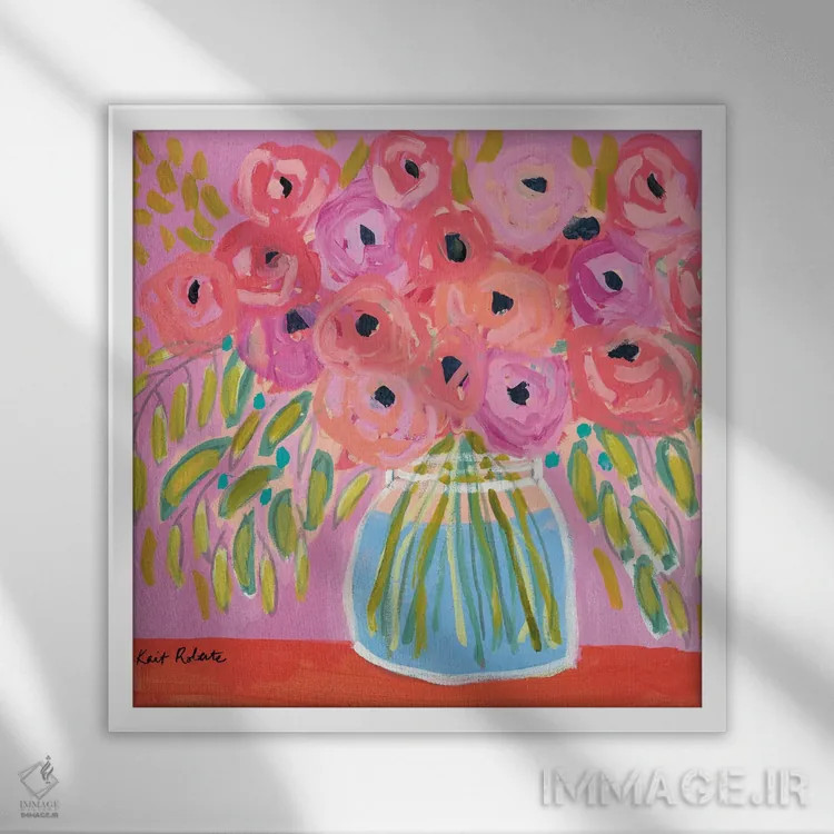 تابلو دکوراتیو درخشش بعدازظهر اثر کیت رابرتس - نمای قابدار سفید