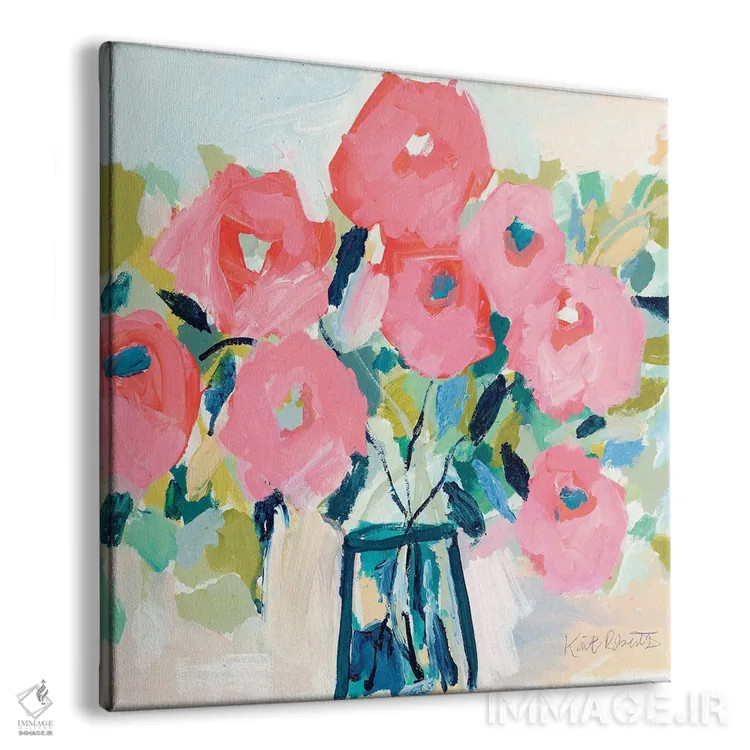 تابلو دکوراتیو شکوفه ها برای روثی اثر کیت رابرتس - نمای پرسپکتیو محصول