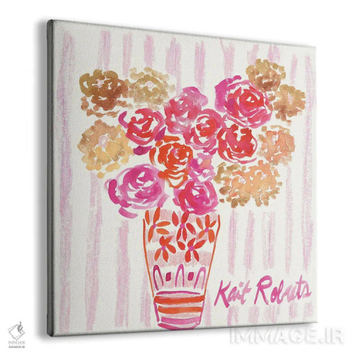 تابلو دکوراتیو شکوفه های اتاق خواب اثر کیت رابرتس - نمای پرسپکتیو محصول