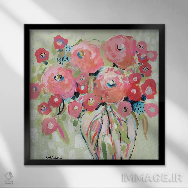 تابلو دکوراتیو ایمانت را حفظ کن اثر کیت رابرتس - نمای قابدار مشکی