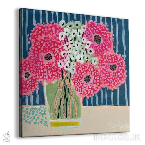 تابلو دکوراتیو گل ها برای بل III اثر کیت رابرتس - نمای پرسپکتیو محصول