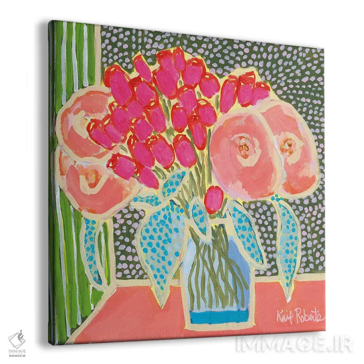 تابلو دکوراتیو گل ها برای مود شماره ۲ اثر کیت رابرتس - نمای پرسپکتیو محصول