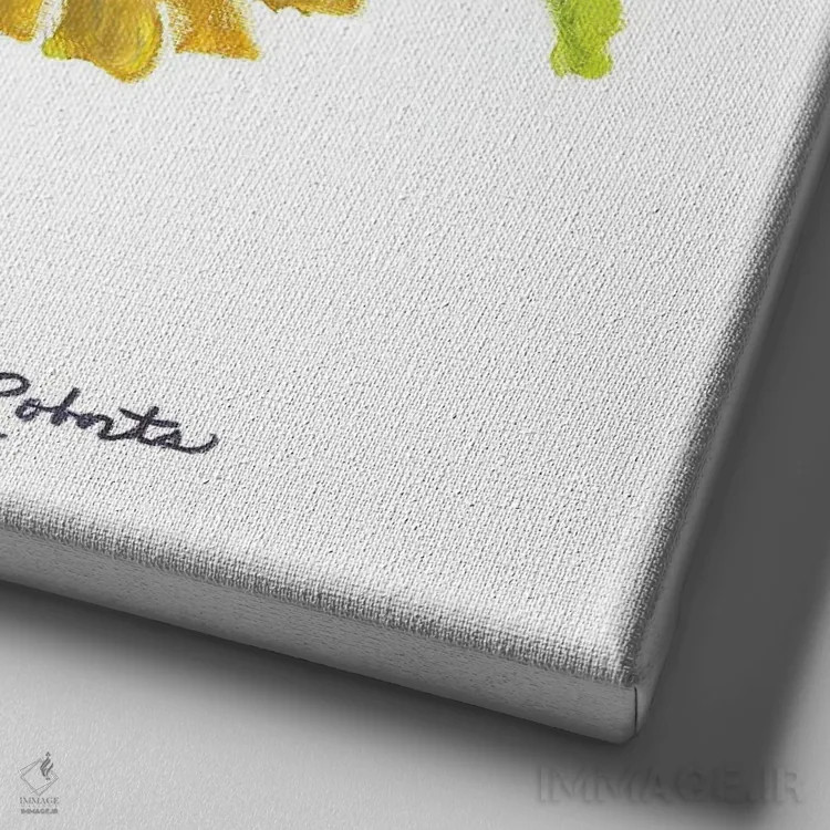 تابلو دکوراتیو روزی روزگاری در رویا اثر کیت رابرتس - نمای نزدیک بافت بوم