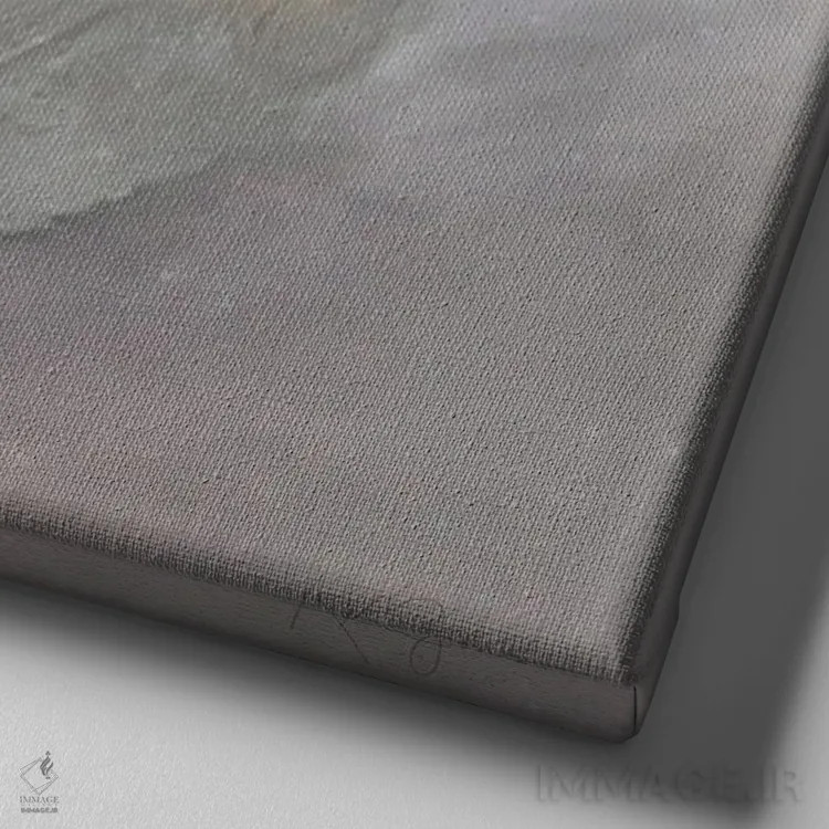 تابلو دکوراتیو مجموعه شکوفایی صدف ۱ اثر کاترینا جونز - نمای نزدیک بافت بوم