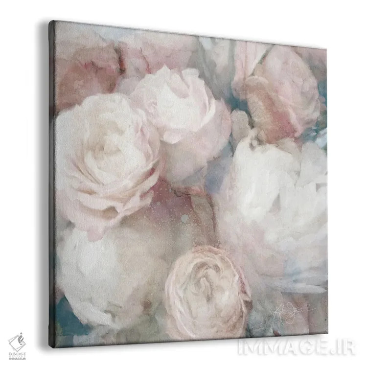 تابلو مدرن باغ گل رز انگلیسی اثر کاترینا جونز - نمای پرسپکتیو محصول