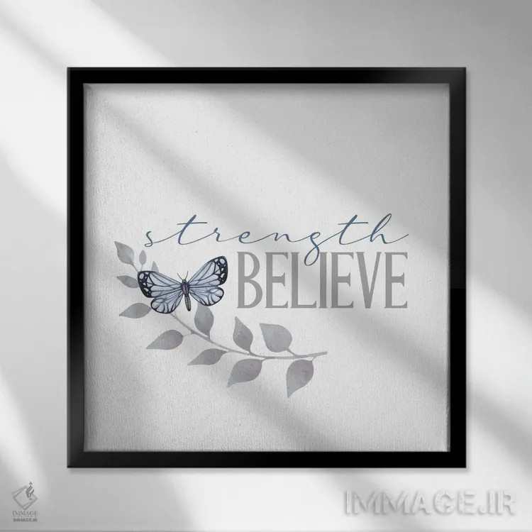 تابلو مدرن الهام II اثر کیمبرلی آلن - نمای قابدار مشکی